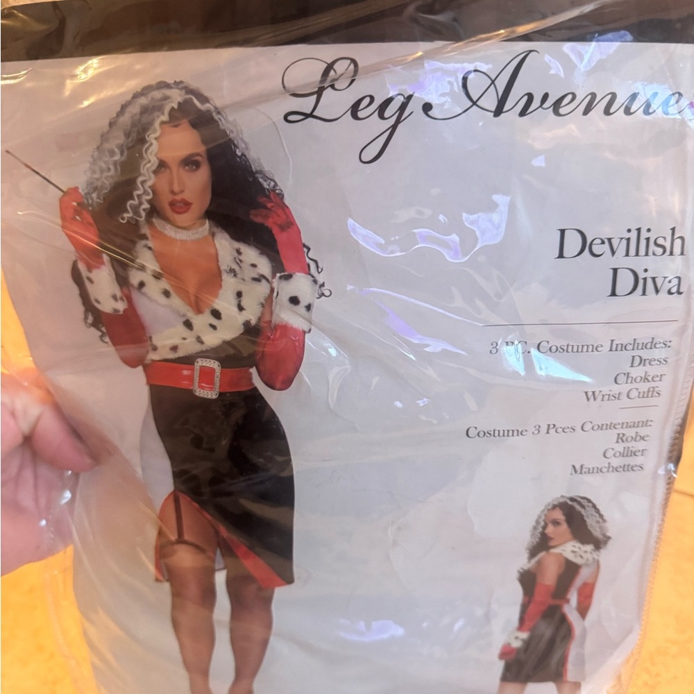 Leg Avenue Devilish Diva Costume with Red and Black Accents